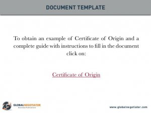 Understanding Certificate of Origin (COO)